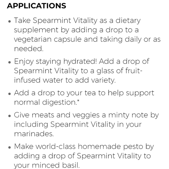 ❌SOLD❌#5005 🆕️ SPEARMINT Vitality Young Living EO *5ml - Picture 5 of 8